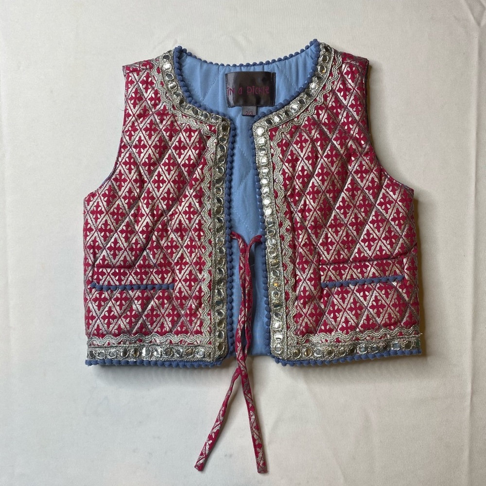 In A Pickle pink and blue best with silver detail